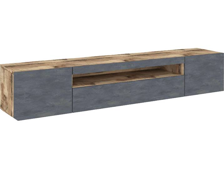 Lowboard HOME AFFAIRE Egypt , beige (ahorn zement), B:200cm H:36,5cm T:40cm, Sideboards, Lowboard, Breite 200 cm