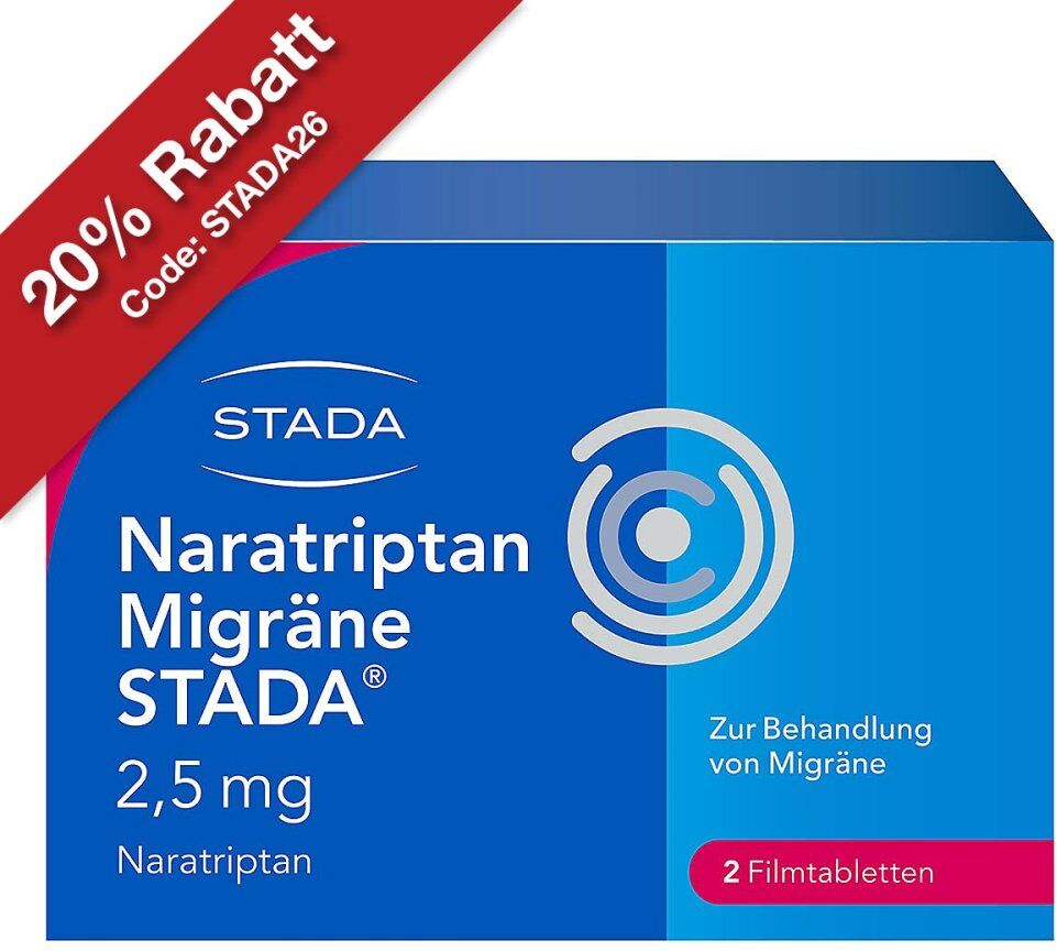 Naratriptan Migräne STADA 2,5mg