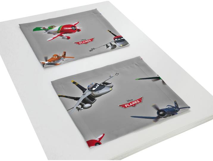 Platzset WIRTH Planes Lima Gr. 1, grau (dunkelgrau), B:40cm L:30cm, Obermaterial: 100% Polyester, Platzsets, Platzset, Disney
