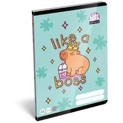 Lollipop Capybara: Liniertes Heft A5 – ab der 4. Klasse