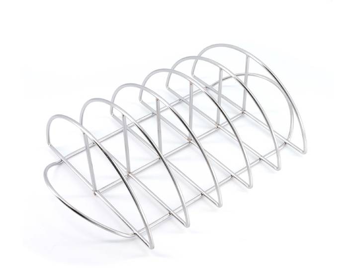 Grill Guru Spare Rib Rack Deluxe – RVS – 40 cm – Sparerib Rek voor de BBQ