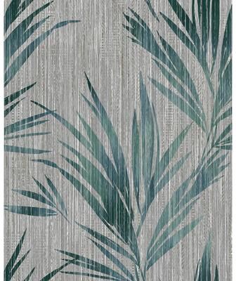 Seabrook Designs Ledonna Leaf Stria Unpasted Wallpaper