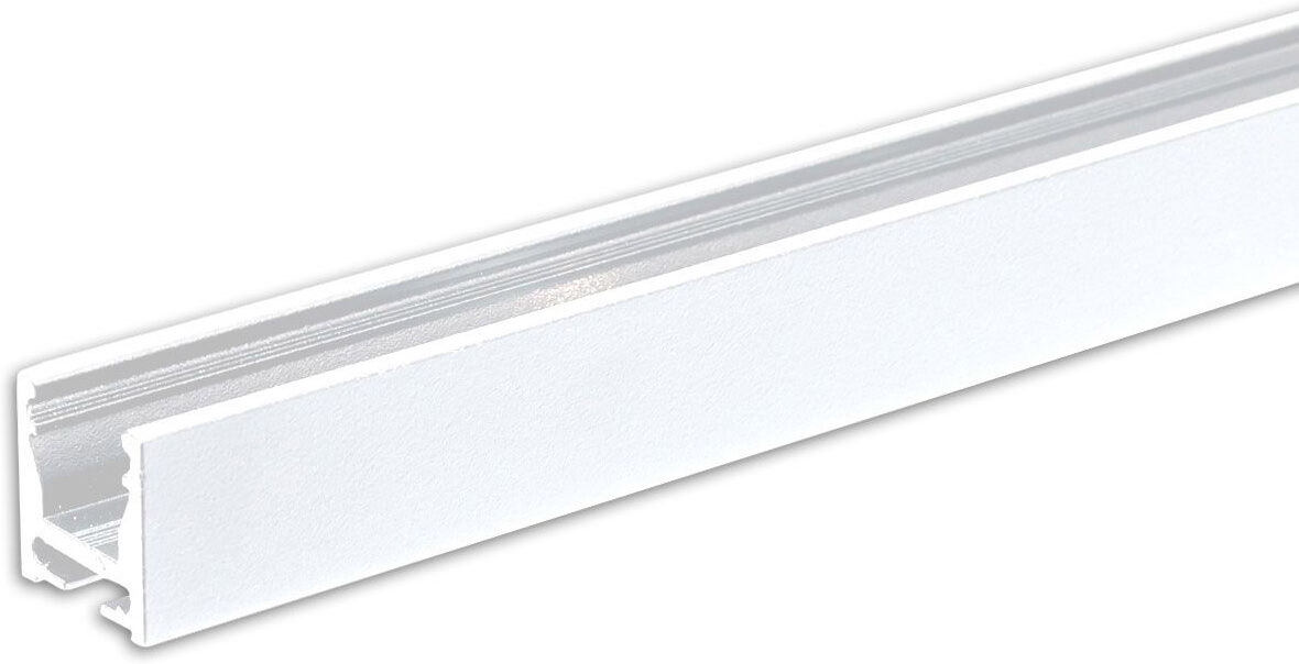 Isoled Gardinenprofil Curtain10 One Flat, Weiß Ral 9010, 200cm
