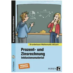 Prozent- und Zinsrechnung - Inklusionsmaterial, Schulbücher von C. Henning, C. Spellner, M. Bettner