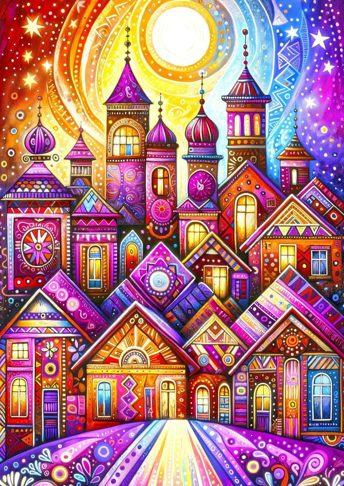 Violet Town Puzzel - 1000 stukjes