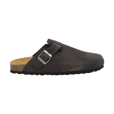Hausschuh CMP "NAVARRO SLIPPERS", Herren, Gr. 43, braun (cioccolato), Leder, Schuhe Hausschuh, sportlicher Stil, Gummilaufsohle, ohne Verschluss