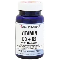 VITAMIN D3+K2 GPH Kapseln 60 St
