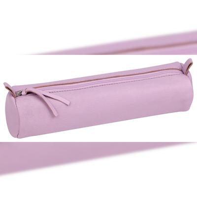 Clairefontaine 6x Schlampermäppchen gefärbtes Leder Ø5,5x22 cm lila - 410149C