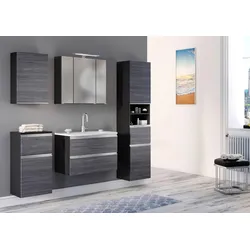Badezimmer in Silber/ Eichefarbe 'Arezzo'