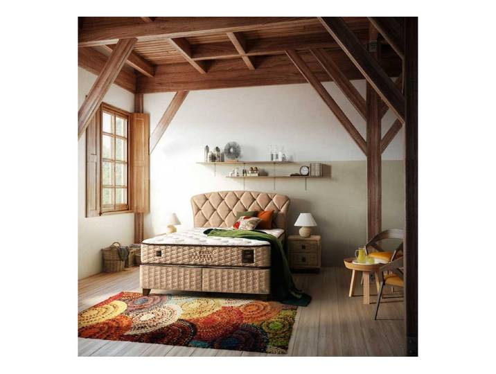 gowoll Boxspringbett Funktionsbett mit 7 Schichten Höhe 30 cm Matratze (2x Bettkästen + Matratze + Kopfteile, Beidseitige Verwendung)
