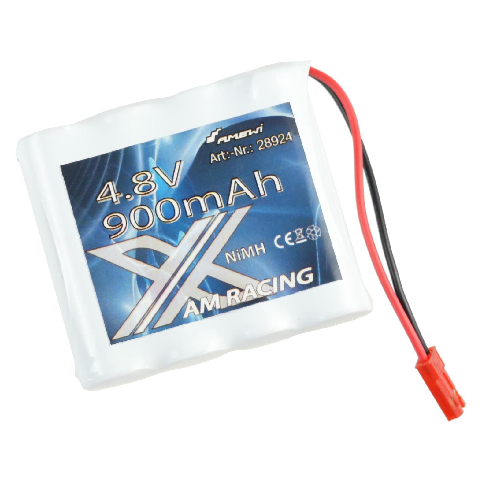 Amewi AMXRacing Ni-MH Akku 4.8V 900mAh, BEC Stecker (900 mAh, 4.80 V) (39882803)
