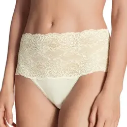 Calida Sensual Secrets Highwaist Slip Crème X-Small Damen