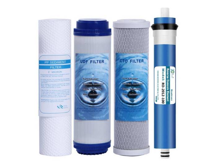 LuxusKollektion Filter-Set Wasserfilter-Set Ersatzkartuschen 5-Stufen 100GPD