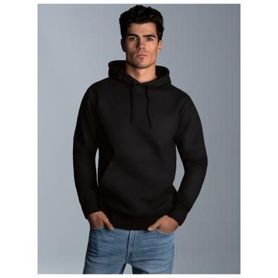 Kapuzensweatshirt TRIGEMA "TRIGEMA Hoodie aus Sweatqualität", Herren, Gr. L, schwarz, 70% Baumwolle, 30% Polyester, lang, Rundhals, Sweatshirts