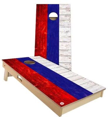 Skip's Garage Russia Flag Outdoor Cornhole Board Set