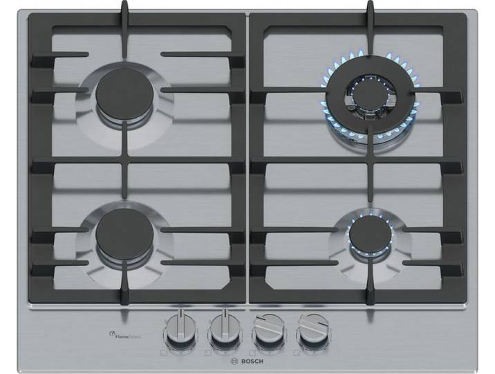 Bosch Serie 6, Gaskochfeld, 60 cm, Edelstahl, PCH6A5I90, ID PCH6A5I90