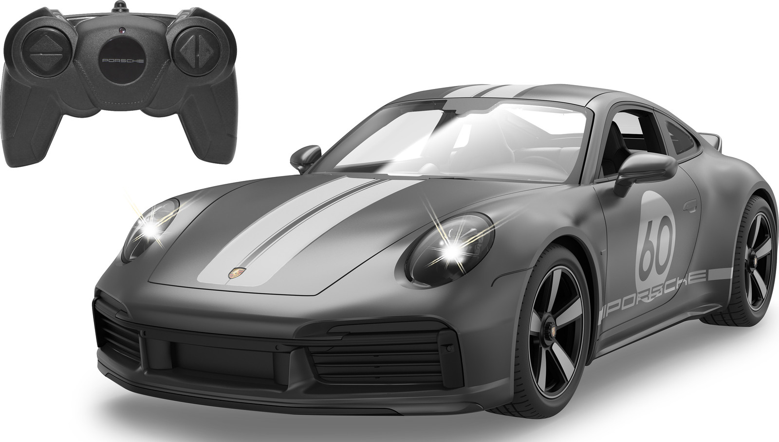 Jamara Germany Porsche 911 Sport Classic schaalmodel 1:16 grijs 2,4 GHz