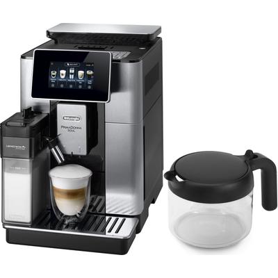 DE'LONGHI Kaffeevollautomat "PrimaDonna Soul ECAM610.75.MB - Mit Kaffeekannen-Funktion", silber (edelstahlfarben), B:26,2cm H:39cm T:48,5cm, Kaffeevollautomaten, Inkl. Kaffeekanne, Bean Adapt Technology, Edelstahl, Scheibenmahlwerk,...