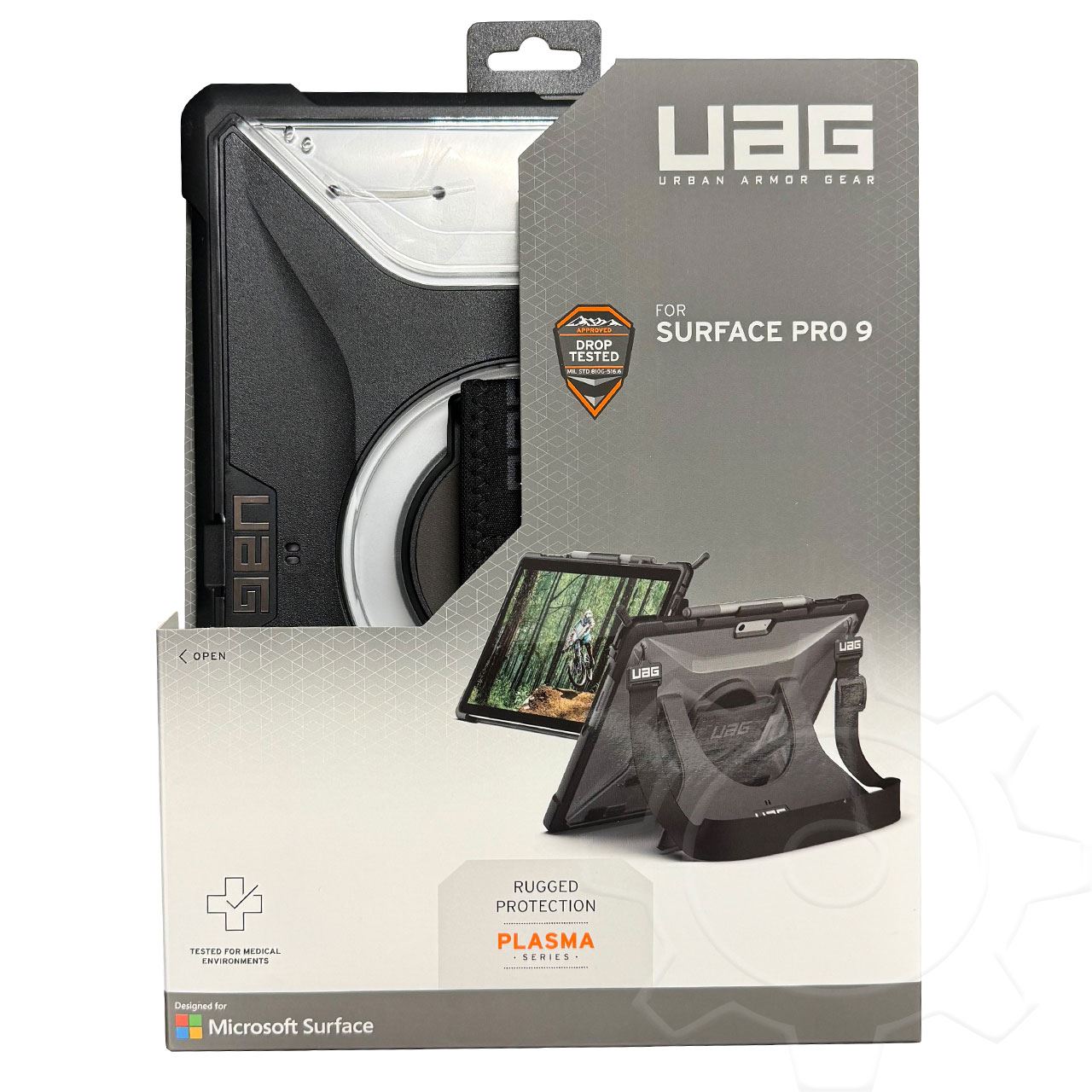 Urban Armor Gear Plasma Handstrap Case Surface Pro 9 mit Standfunktion und Stifthalter