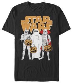 Men's Big & Tall Trick Or Treat Tee by Star Wars in Black (Size 5XL)