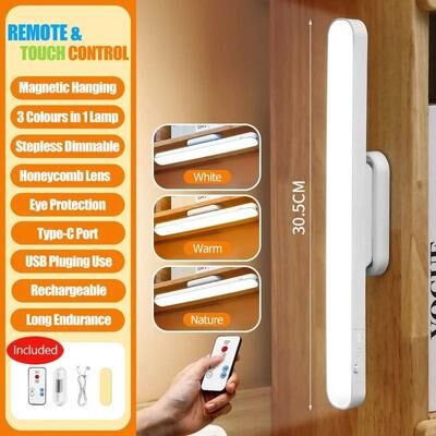 Uplift Picks Rechargeable Magnetic Desk Lamp With Remote And Three Color Lighting Modes 1 Pc