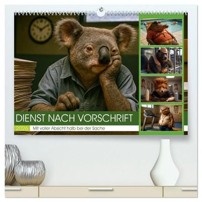 Dienst nach Vorschrift (hochwertiger Premium Wandkalender 2026 DIN A2 quer), Kunstdruck in Hochglanz