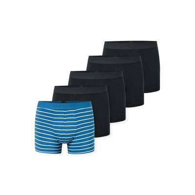 Boxershorts SCHIESSER "95/5 Multipacks", Herren, Gr. 4, Single Jersey, schwarz (sortiert 9), Single Jersey, Obermaterial: 95% Baumwolle, 5% Elasthan, körpernah, Unterhosen, ohne Eingriff, angenehm weich