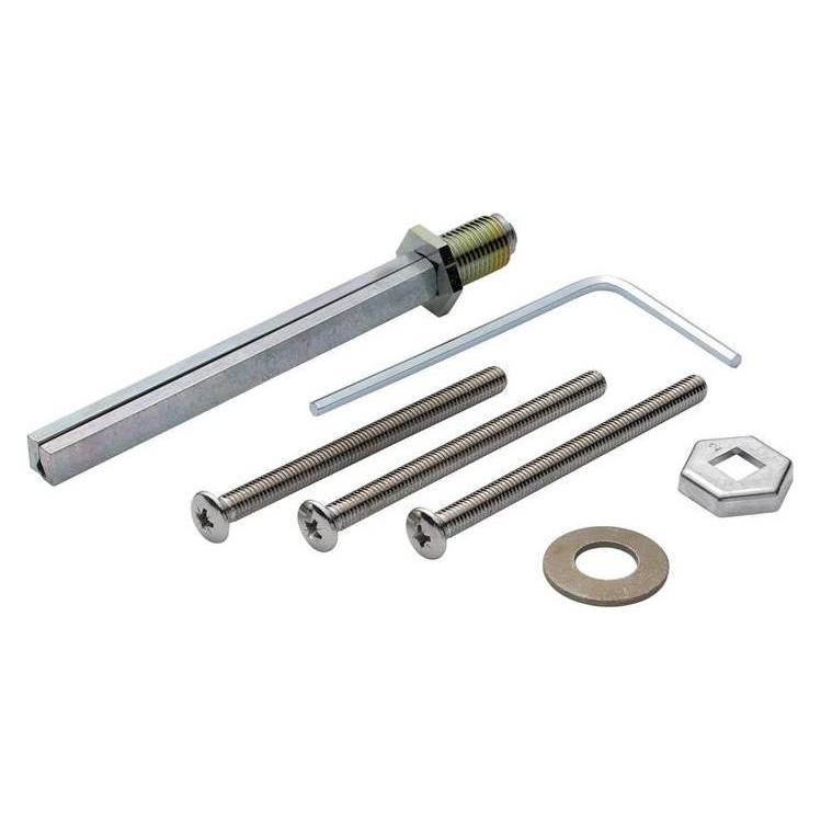 Hoppe FDW-Profilstift Vierkantmass 8mm M6x70 Stift-L.100mm Eisen vernickelt Türdicke 57-62mm (Türgriff) (1929946)