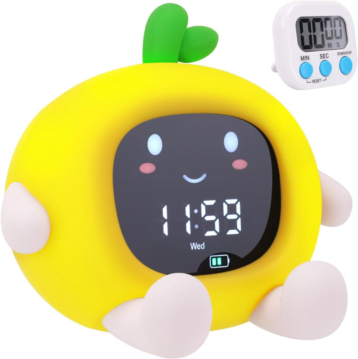 DailySupplies® Kinderwekker - Digitale slaaptrainer voor kinderen - Geel