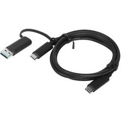 Lenovo USB-Kabel USB 3.2 Gen1 USB-A Stecker, USB-C® Stecker 1.00 m Schwarz 4X90U90618