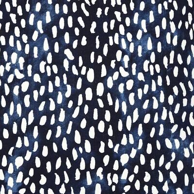 Thandie Watercolor Printed Duvet Cover - Indigo, Full/Queen - Ballard Designs