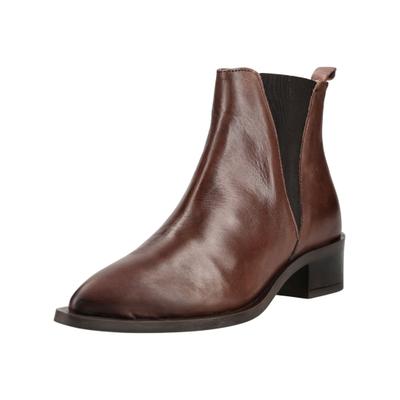 Stiefelette PAVEMENT "Pavement Stiefelette Leder/Textil", Damen, Gr. 37, Leder, braun, Leder, Textil, Schuhe Stiefelette