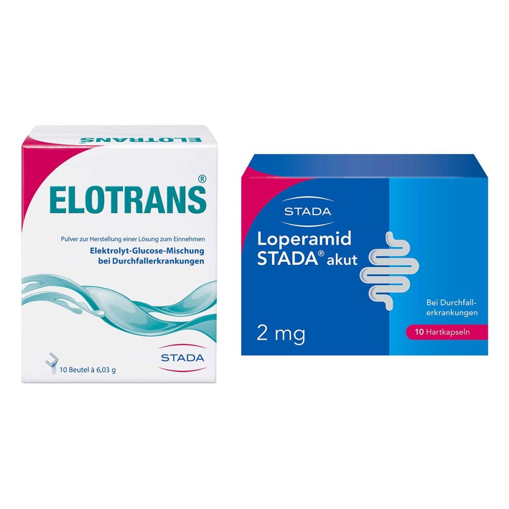 STADA Consumer Health Deutschland GmbH Elotrans Elektrolyte Pulver + Loperamid Stada akut 2mg 08103226