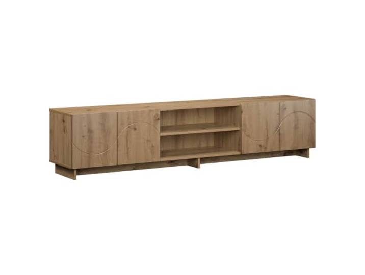HGFDVCMR TV-Board 180x34,5x40 cm Fernsehtisch Artisan-Eiche Geräumiges Medienboard fürs Wohnzimmer mit 4 Klapptüren und reichlich Stauraum für Ihre Medientechnik.