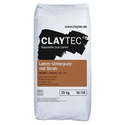 CLAYTEC Lehm-Unterputz mit Stroh - 25 kg Sack