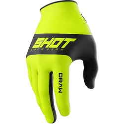 Shot racegear, Motorradhandschuhe, Kinderhandschuhe Shot Draw Sky Neongelb Gr.S (Jungen, S)