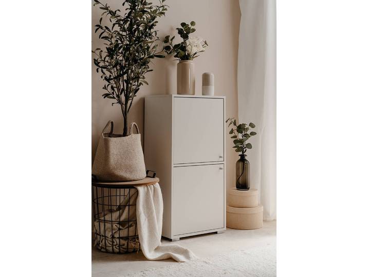 Étagère Fyn - Type D Panneau aggloméré enduit Blanc 46 x 97 x 34cm