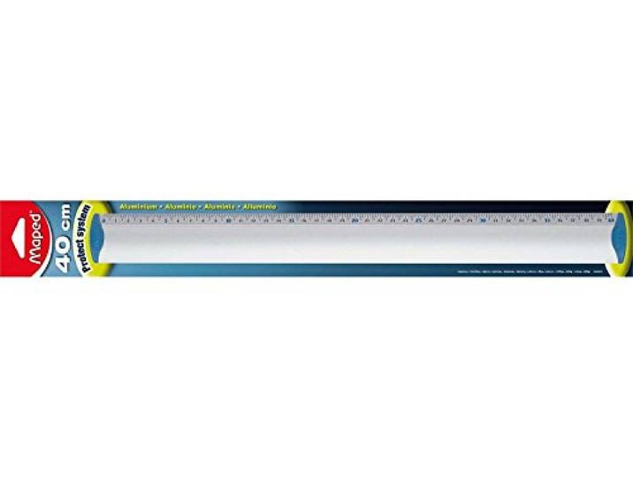 Maped M120040 - liniaal Protect System, 40 cm van aluminium, aluminium
