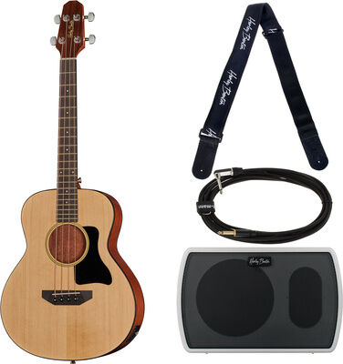 Harley Benton GS-Travel-E Bass Spruce Set Natur matt