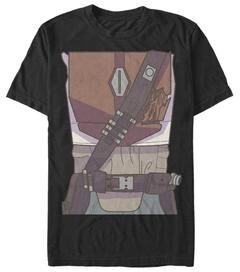 Men's Big & Tall Drawn Costume Tee by Star Wars in Black (Size 3XL)