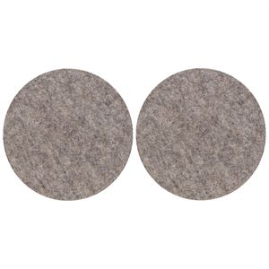 Bosch Polierpad Polierfilz weich, 3608604001, aus Filz, 160mm Ø, mit Klettverschluss, für Lack, Glas & Metall, 2 Stück