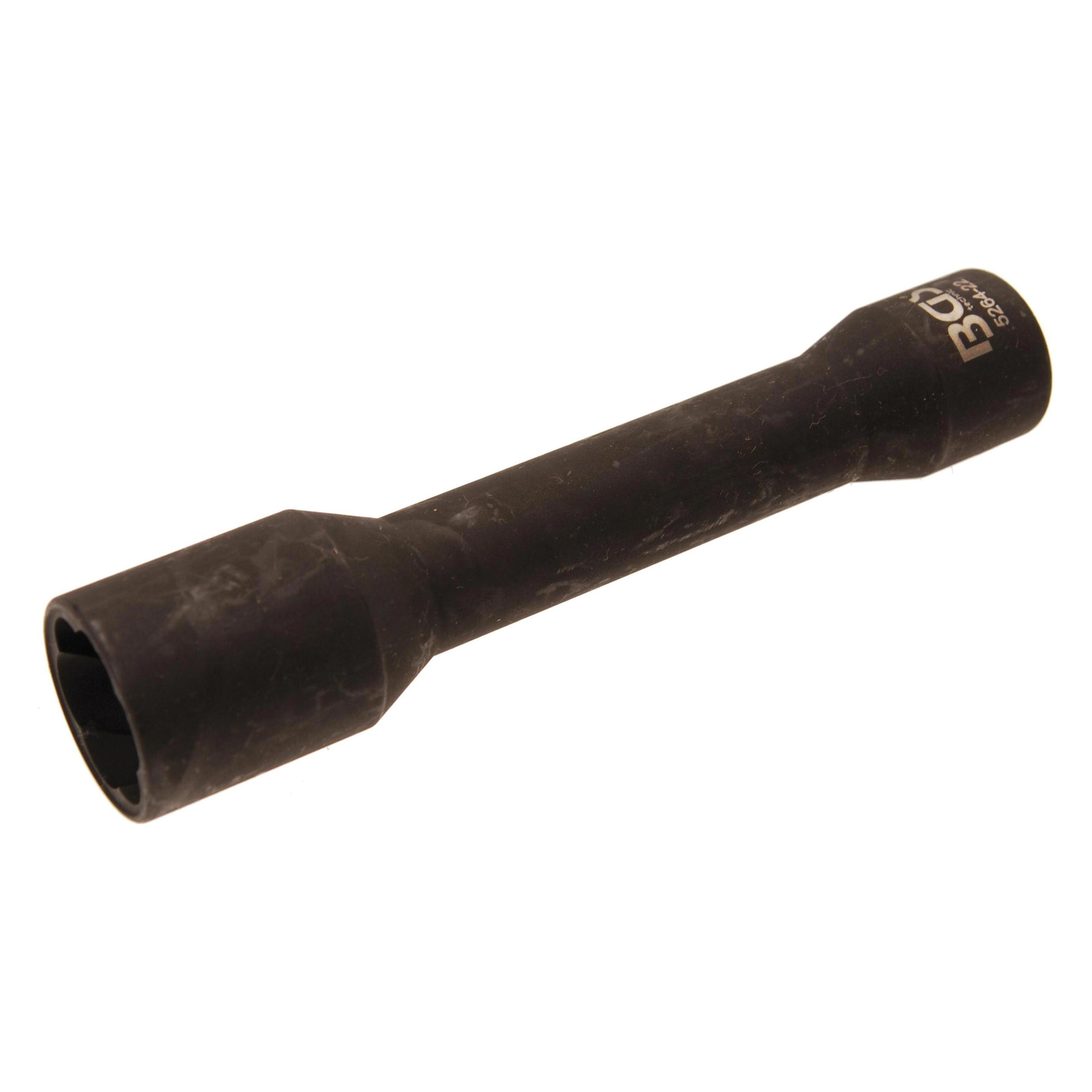 BGS Spiral-Profil-Steckschlüssel-Einsatz / Schraubenausdreher tief 12,5mm (1/2") SW 22mm (5264-22)