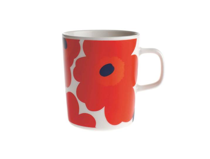 Marimekko Mug Unikko 25 cl rouge-blanc