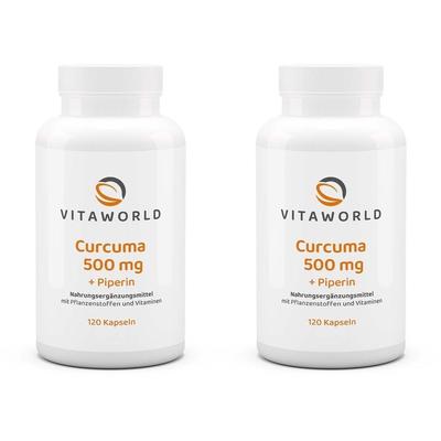 Curcuma 500 mg Kapseln x2 2x120 St