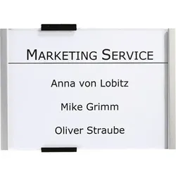 Schild I DURABLE Türschild Info-Sign, Aluminium, 149x105,5mm, inkl. Befestigungsmaterial