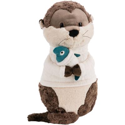 Kuscheltier NICI "Winter, Otter Ophelio mit Fisch, 40 cm", braun, Plüschfiguren, KinderH:40cm, Plüsch, Polyester, Kuscheltier, H:40cm