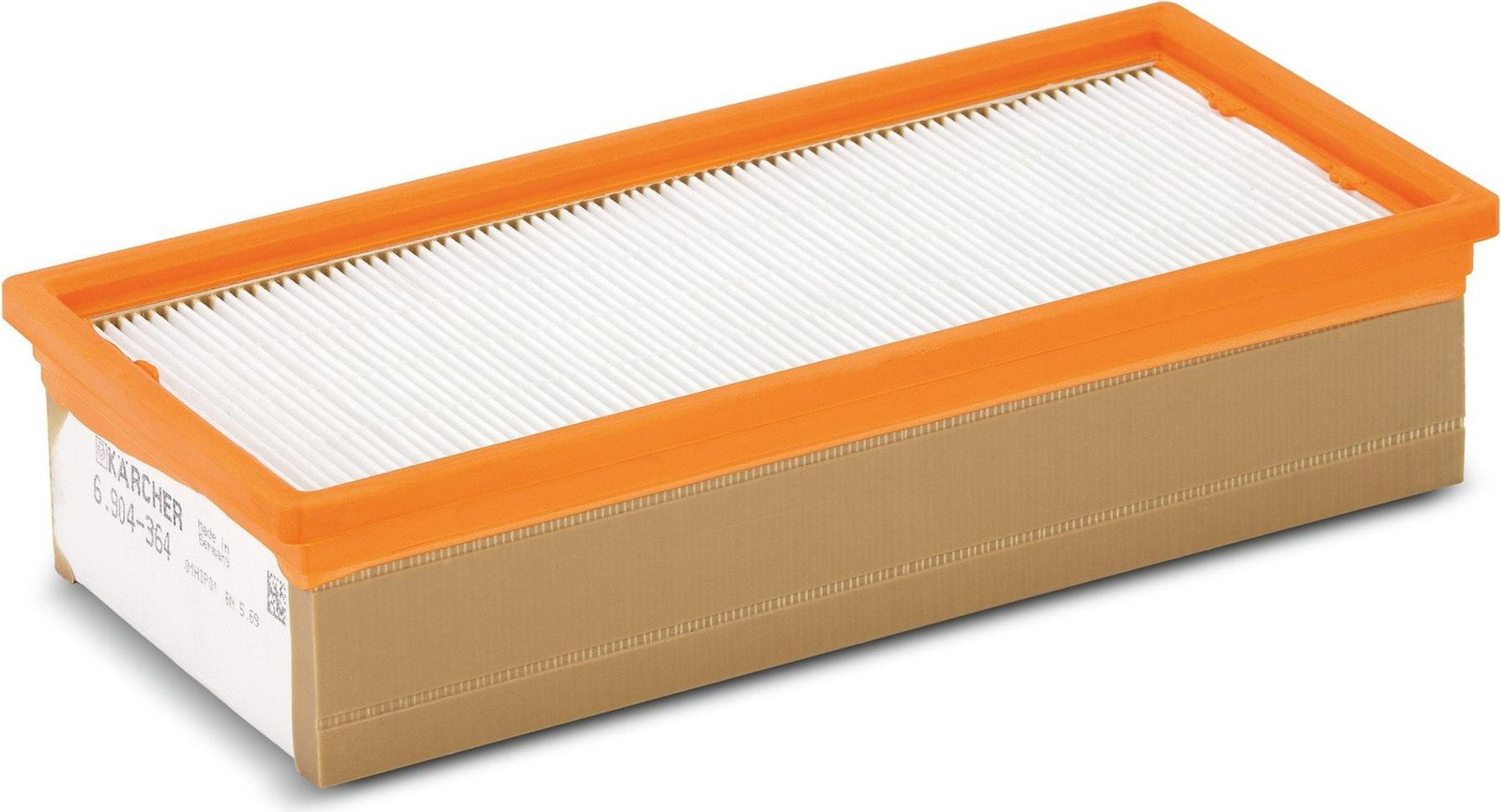Kärcher Filter voor trommelstofzuiger, Oranje/Wit, 140 mm, geschikt voor NT 65/2 Ap, NT 65/2 Tact², NT 75/2 Ap Me Tc, NT 75/2 Tact² Me Tc, NT 55/2 Tact² Me I en NT 75/1 Me Ec