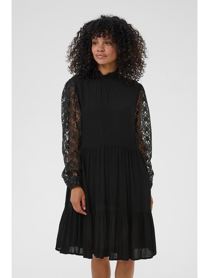 Kaffe Kleid in Schwarz - 34