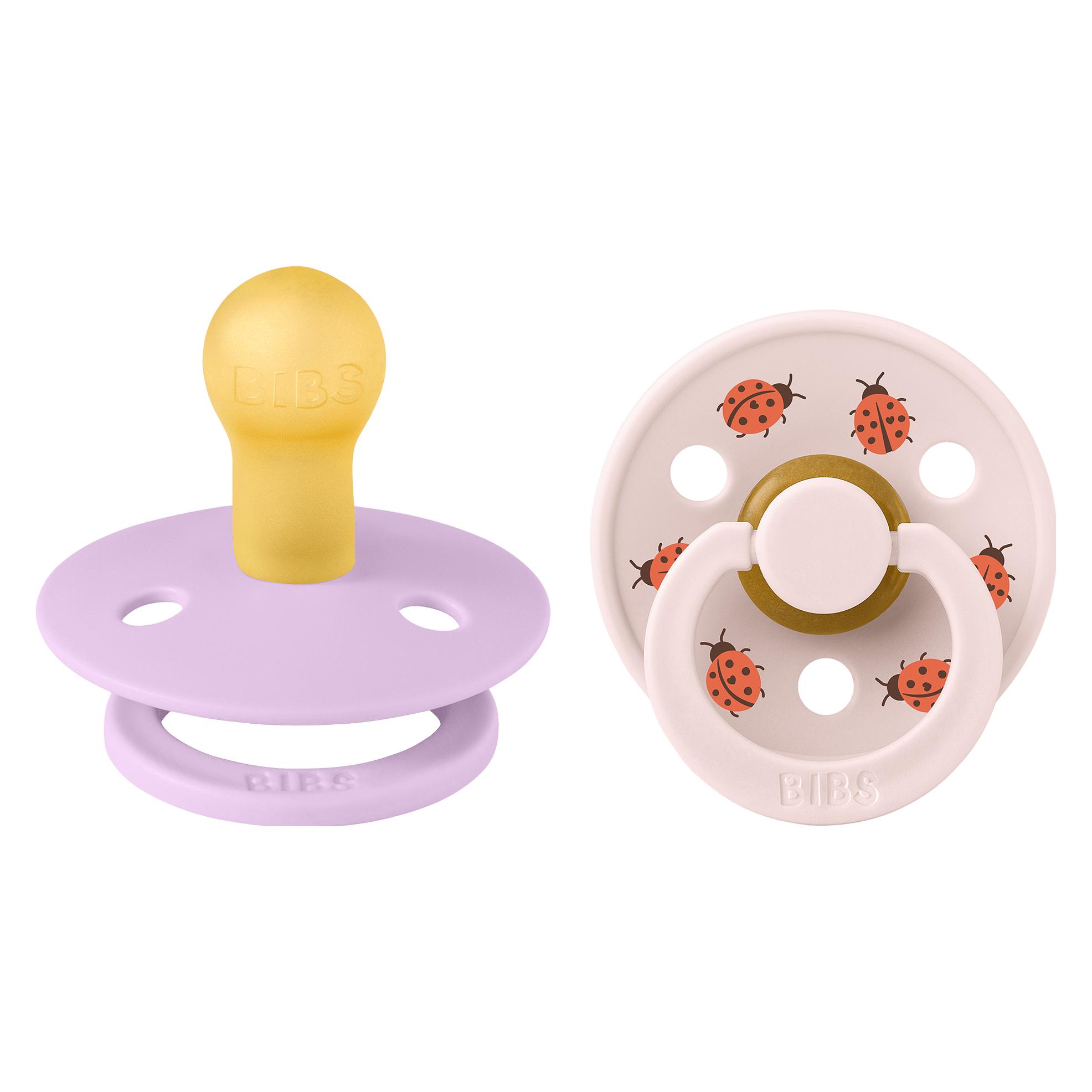 Bibs - Pacifier Studio Colour 2 PACK Ladybug Latex - Violet Sky Mix - Size 1 (2x, 0 - 6 Monate) (11025103)