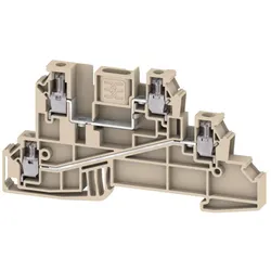 Hager KR02I5 Dreileiterklemme 4mm2, 1xDurchgang L, 1xDurchgang L, Schraubtechnik